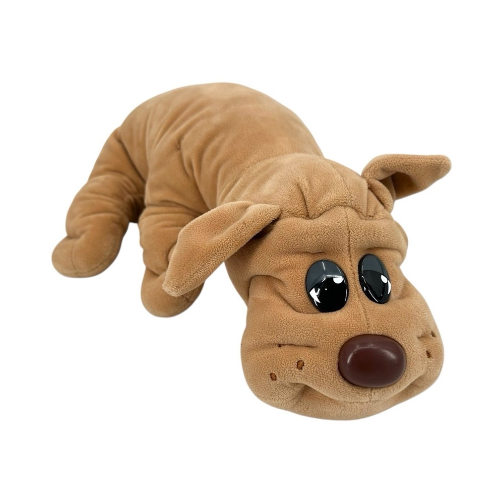 Pound Puppies Plush Dog Brown Stuffed Animal Toy 17" Hasbro 2019